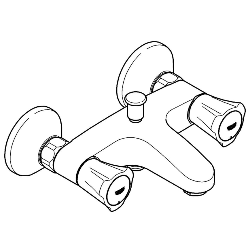 GROHE 25450001 - Смесител за вана COSTA L DN 15, лъскав хром