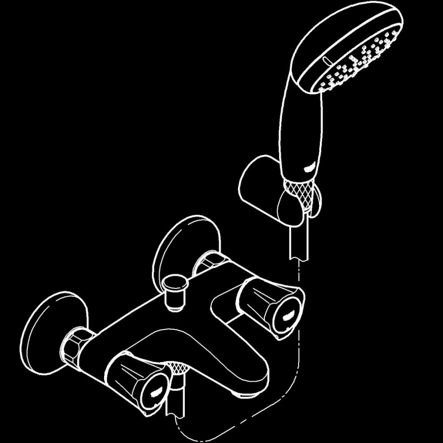 GROHE 2546010A - Смесител за вана COSTA L DN 15 лъскав хром