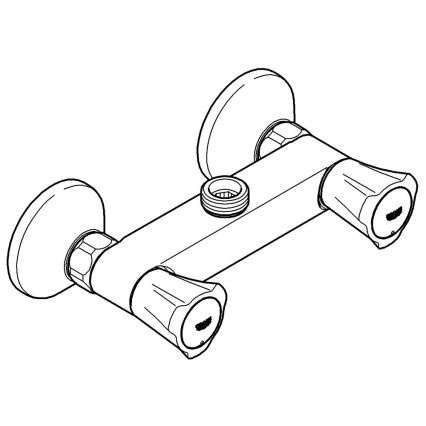 GROHE 26009001 - Смесител за душ COSTA L DN 15, полирано хромово покритие