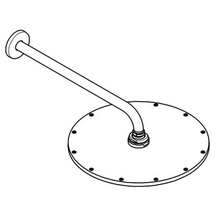 GROHE 26066AL0 - Горна душ глава RAINSHOWER COSMOPOLITAN 310 380 mm графит