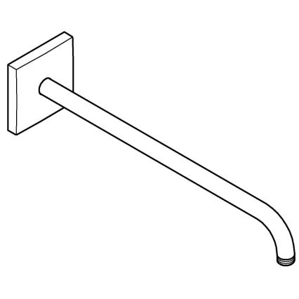 GROHE 26145000 - Душово рамо RAINSHOWER 422 мм, полирано хромирано покритие