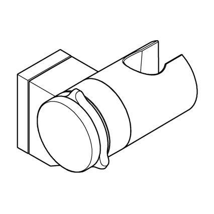 GROHE 261832431 - Стенен държач за душ VITALIO UNIVERSAL черен