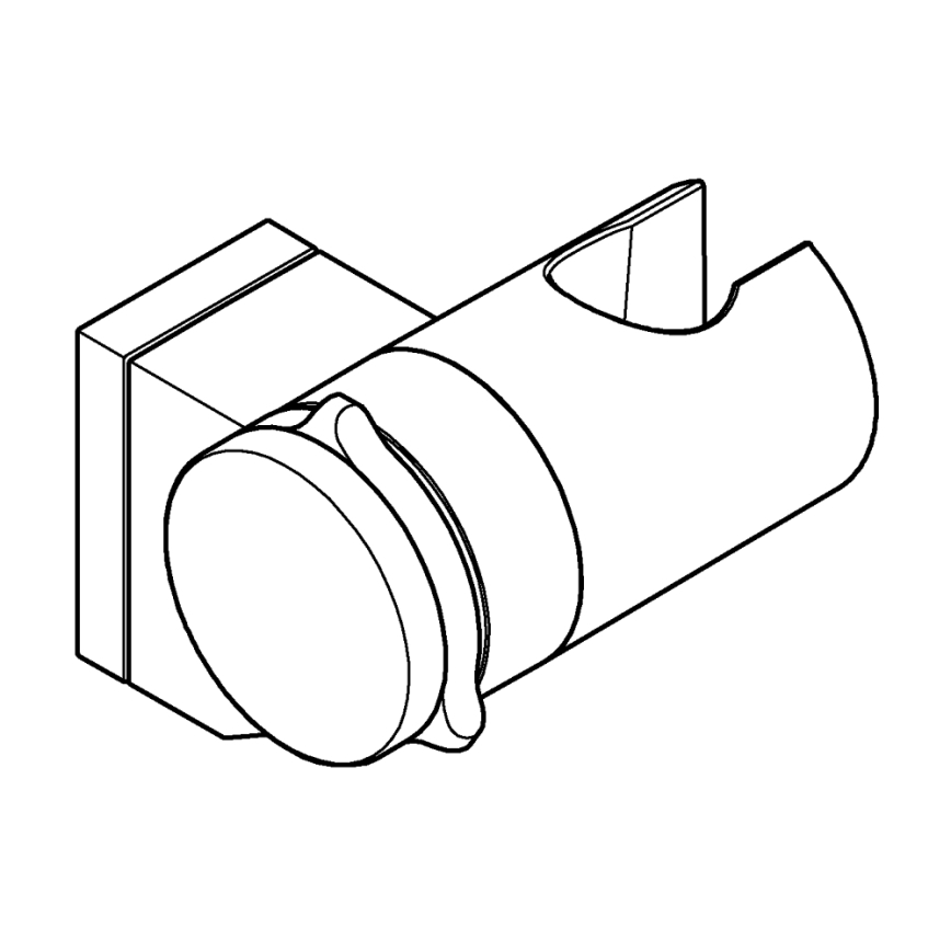 GROHE 261832431 - Стенен държач за душ VITALIO UNIVERSAL черен