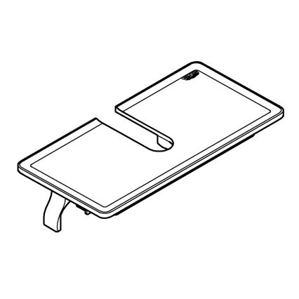 GROHE 26362LN1 - Полица EUPHORIA 150 мм, бяла