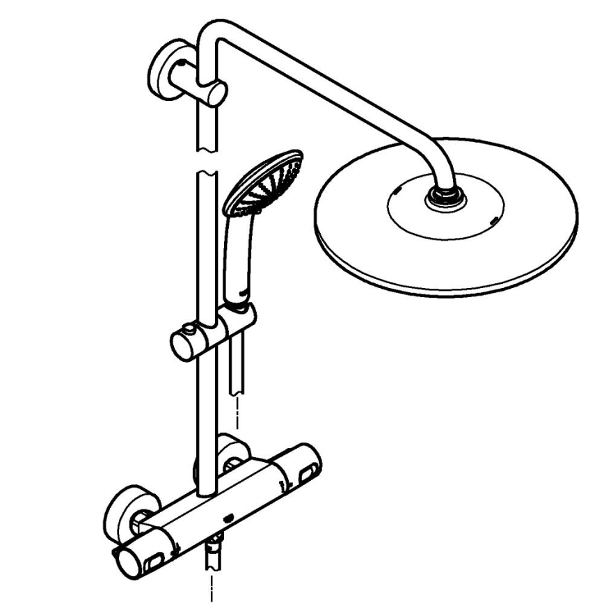 GROHE 26400001 - Душова система VITALIO JOY SYSTEM 310 450 mm лъскав хром