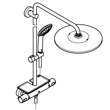 GROHE 26401001 - Душова система VITALIO JOY SYSTEM 310 лъскав хром