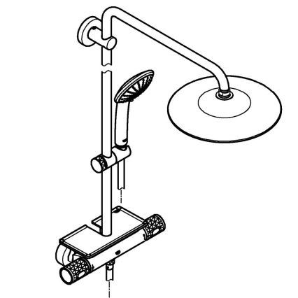 GROHE 26403002 - Душова система VITALIO JOY 260 450 мм лъскав хром
