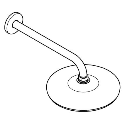 GROHE 26412000 - Душ глава TEMPESTA 210 286 мм лъскав хром