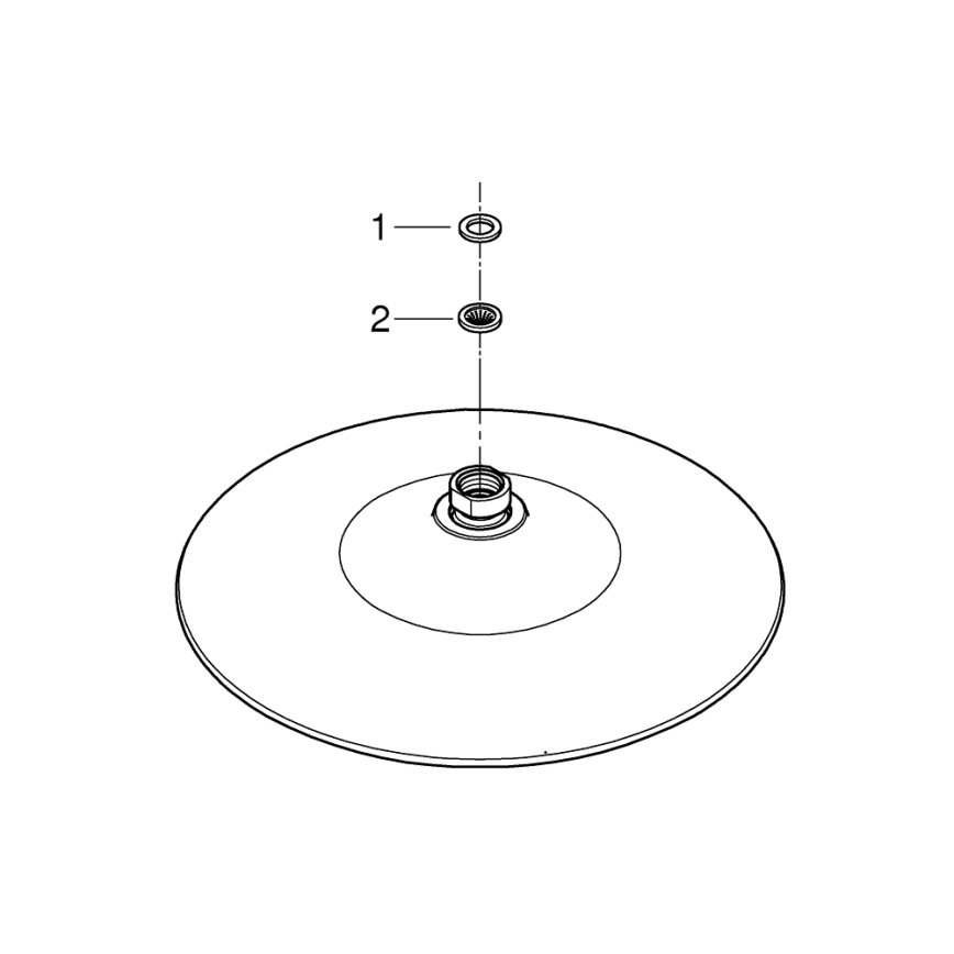 GROHE 26456000 - Душ глава EUPHORIA, диаметър 260 мм, полирано хромово покритие
