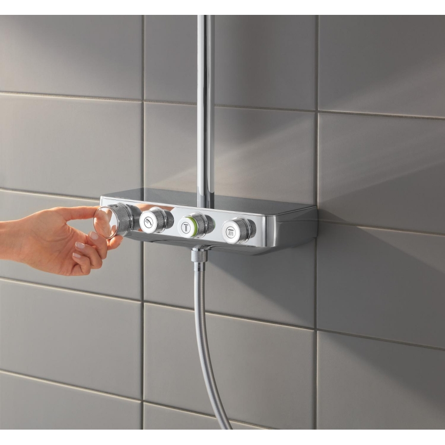 GROHE 26508000 - Душова система EUPHORIA SMARTCONTROL 310 CUBE в полирано хромово покритие