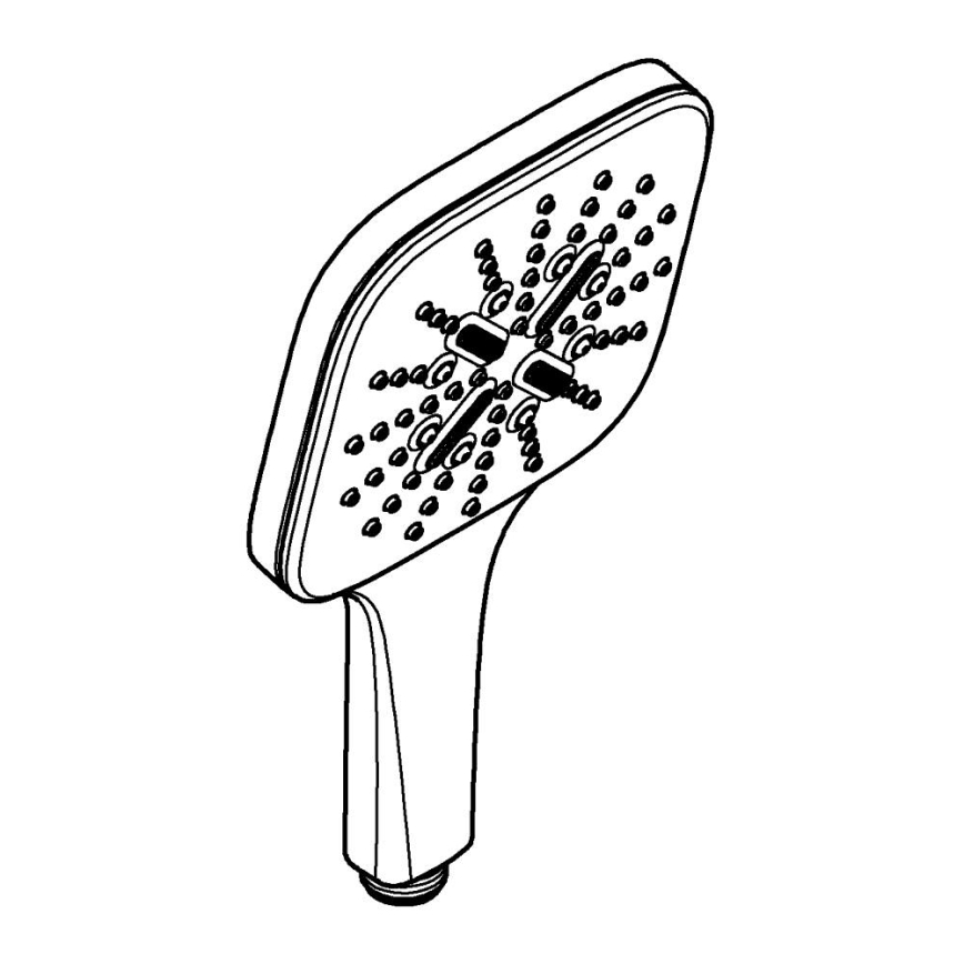 GROHE 26550000 - Ръчен душ RAINSHOWER SMARTACTIVE 130 CUBE, блестящ хром