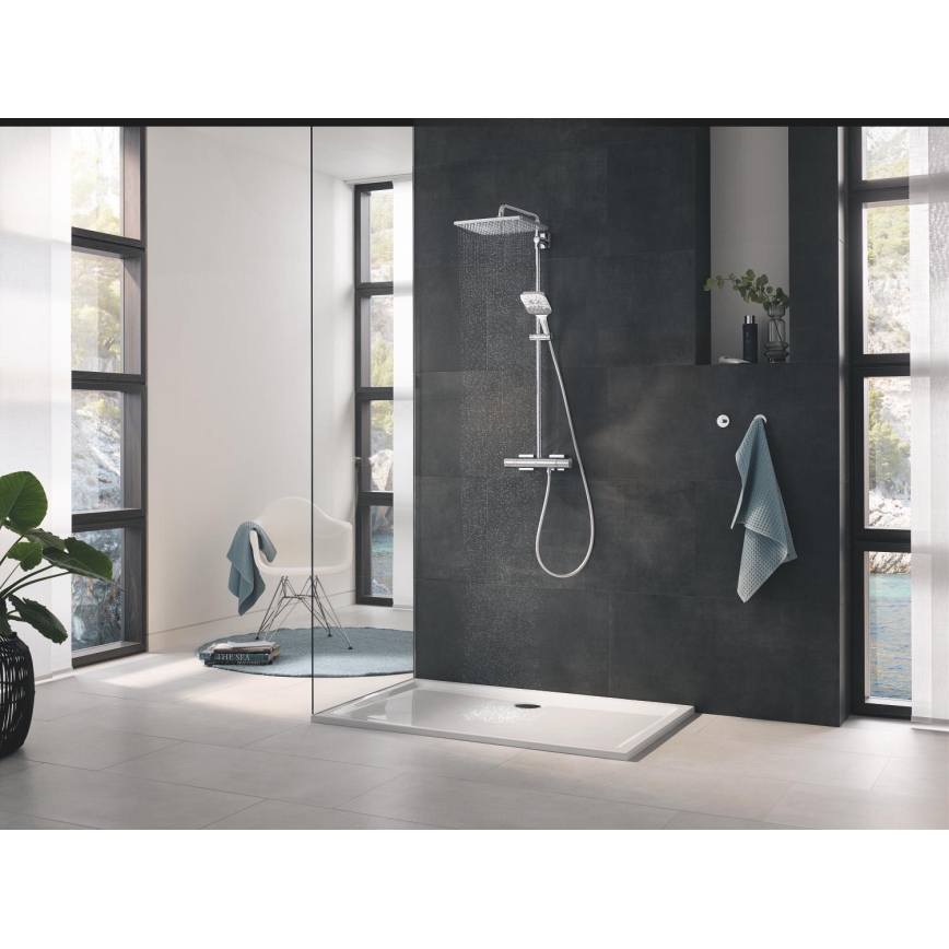 GROHE 26550000 - Ръчен душ RAINSHOWER SMARTACTIVE 130 CUBE, блестящ хром
