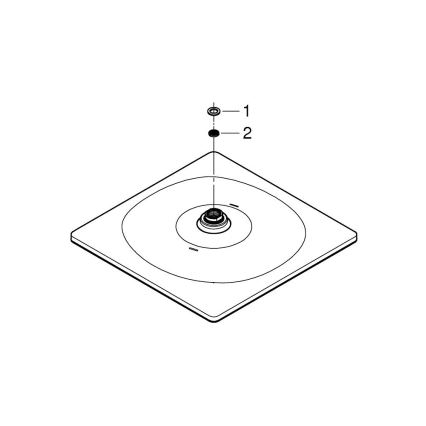 GROHE 26568000 - Душ глава RAINSHOWER MONO 310 CUBE 310 × 310 мм хром