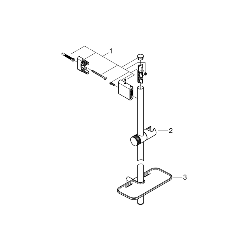 GROHE 26603000 - Душова стойка RAINSHOWER SMARTACTIVE 900 мм, блестящ хром
