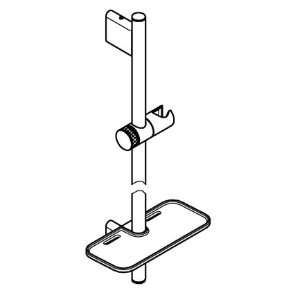 GROHE 26603DC0 - душова шина RAINSHOWER SMARTACTIVE 900 mm, матов хром