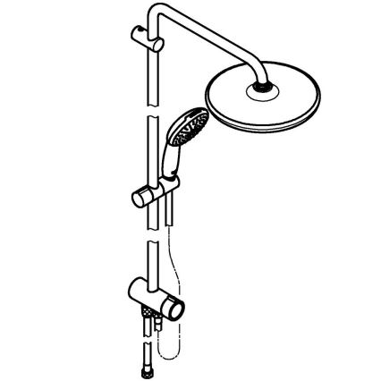 GROHE 266802431 - Душова система VITALIO START SYSTEM 250 390 mm черна