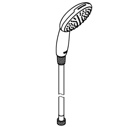 GROHE 26720001 - Ръчен душ VITALIO START 110 1500 mm лъскав хром