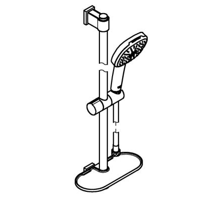 GROHE 26929001 - Душ комплект VITALIO COMFORT 110 600 мм, хром гланц