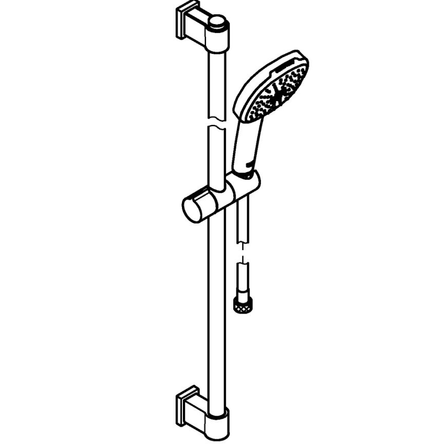 GROHE 26930001 - Душ комплект VITALIO COMFORT 110, 900 мм, лъскав хром