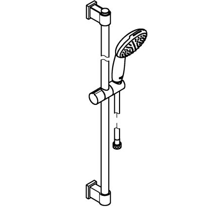 GROHE 26953001 - Душов комплект VITALIO START 110 900 мм блестящ хром