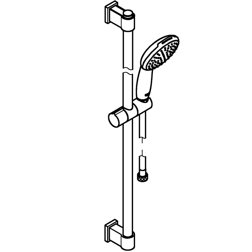 GROHE 26953001 - Душов комплект VITALIO START 110 900 мм блестящ хром