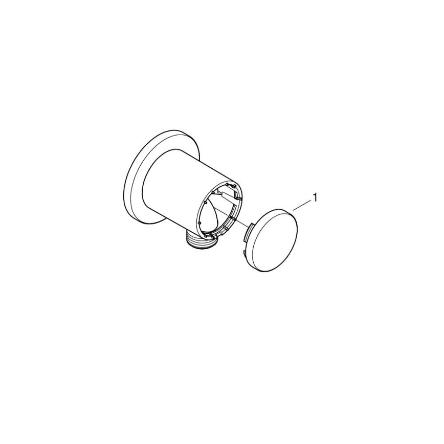 GROHE 26963001 - Стенно коляно VITALIO UNIVERSAL 12” полирано хромирано покритие