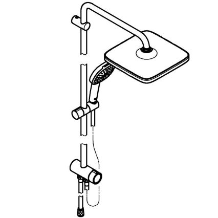 GROHE 26986001 - Душова система VITALIO COMFORT 250, лъскав хром