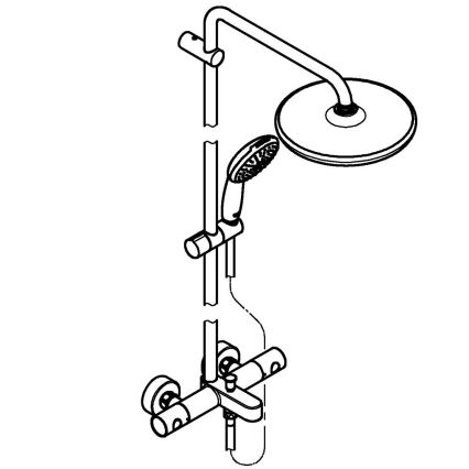 GROHE 269882431 - Душова система VITALIO START SYSTEM 250 390 mm черна