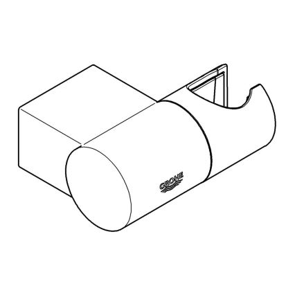 GROHE 27055000 - Стенно монтиран държач за душ RAINSHOWER, полирано хромово покритие