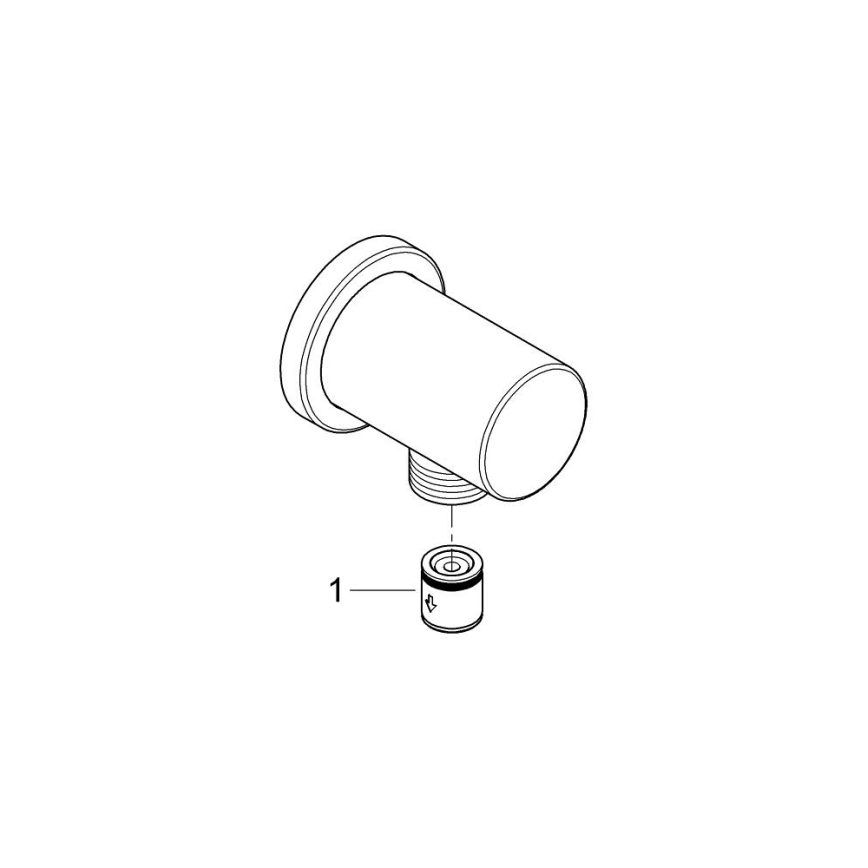GROHE 27057GN0 - стенно коляно RAINSHOWER DN 15, четкано злато