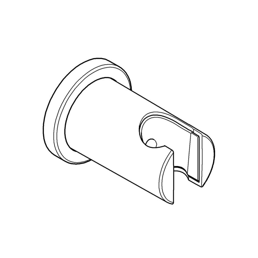 GROHE 27074000 - Стенен държач за душ RAINSHOWER с кръгла розетка, лъскав хром