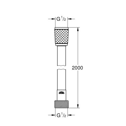 GROHE 27173002 - душов маркуч VITALIOFLEX COMFORT 174 см, полирано хромово покритие