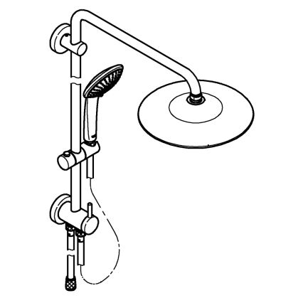 GROHE 27421002 - Душова система EUPHORIA 260 лъскав хром