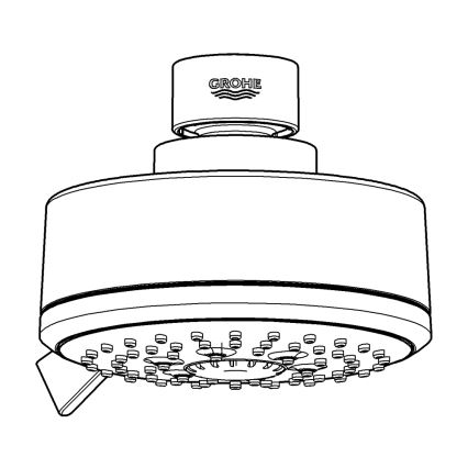 GROHE 27591001 - Душ пита TEMPESTA COSMOPOLITAN 100 100 mm лъскав хром