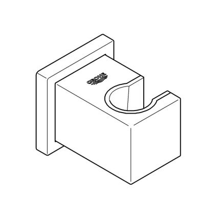 GROHE 27693000 - Стенен държач за душ EUPHORIA CUBE, лъскав хром