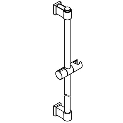 GROHE 27724001 - Стойка за душ VITALIO UNIVERSAL 600 мм, лъскав хром