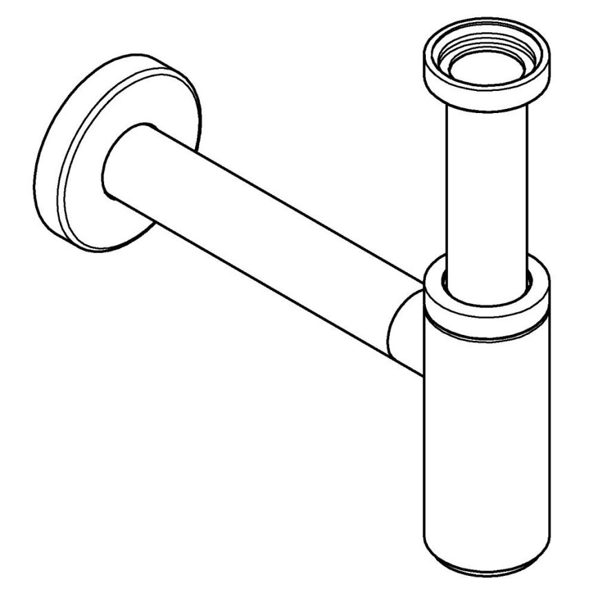 GROHE 28912AL0 - Сифон DN 32 графит