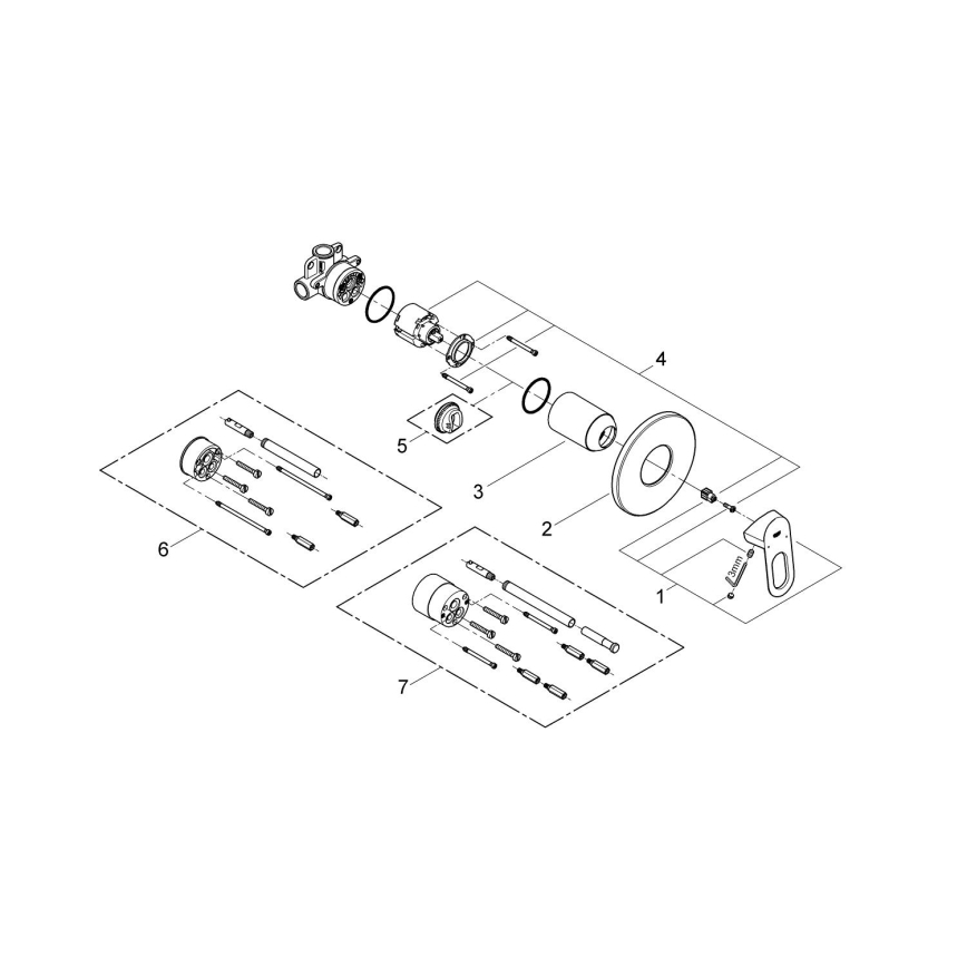 GROHE 29042000 - Смесител за душ BAULOOP лъскав хром