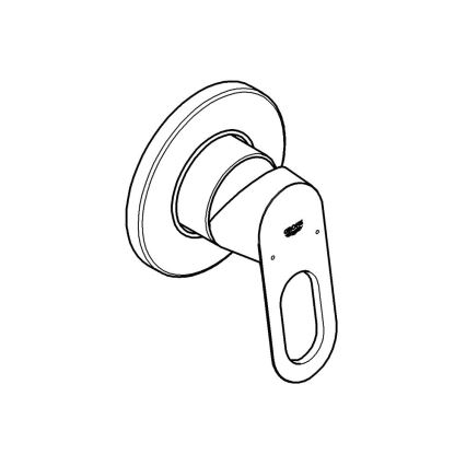 GROHE 29042000 - Смесител за душ BAULOOP лъскав хром