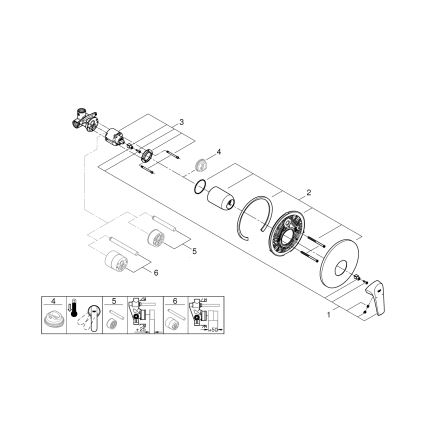 GROHE 29116000 - Душ смесител START FLOW, полирано хромово покритие