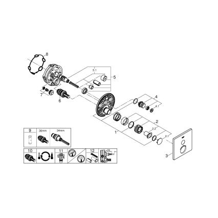 GROHE 29123000 - Термостатен смесител за душ GROHTHERM SMARTCONTROL, хромиран