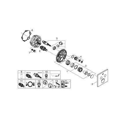 GROHE 29124A00 - Термостатен смесител GROHTHERM SMARTCONTROL графит