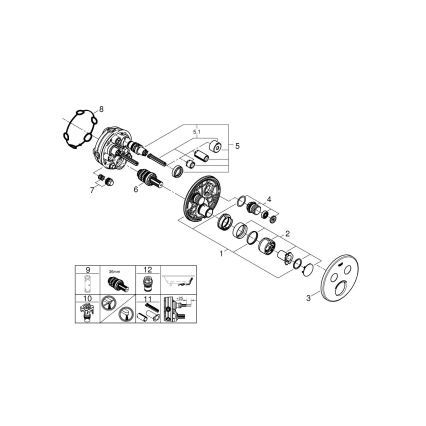 GROHE 29145000 - Капак за вградена смесителна батерия SMARTCONTROL, лъскав хром