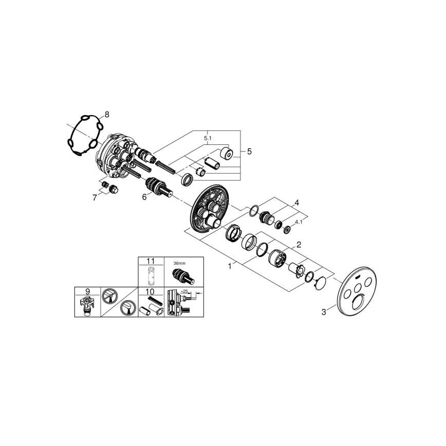 GROHE 29146000 - Смесител SMARTCONTROL, полиран хром