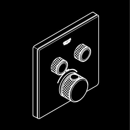 GROHE 29156LS0 -Термостат за вграждане GROHTHERM SMARTCONTROL бял