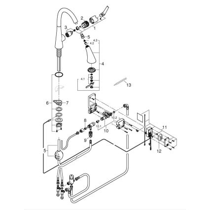 GROHE 30219002 - Електронен смесител за мивка ZEDRA TOUCH блестящ хром