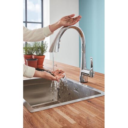 GROHE 30219002 - Електронен смесител за мивка ZEDRA TOUCH блестящ хром
