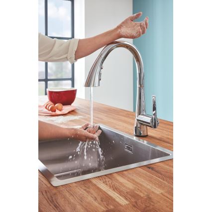 GROHE 30219002 - Електронен смесител за мивка ZEDRA TOUCH блестящ хром