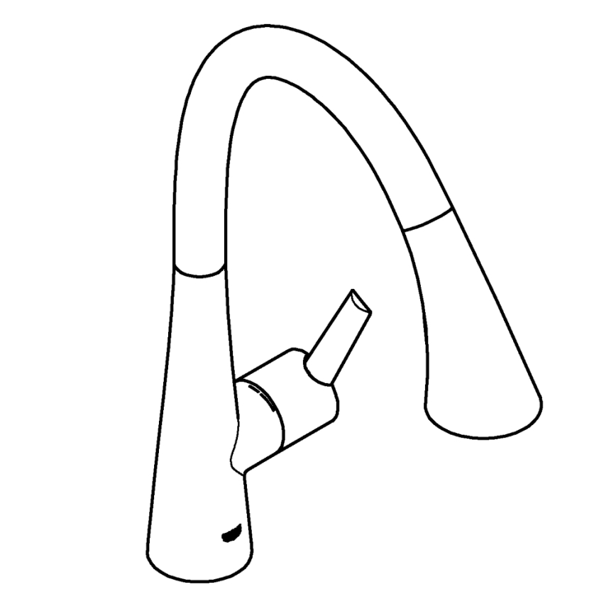 GROHE 30219002 - Електронен кухненски смесител ZEDRA TOUCH лъскав хром