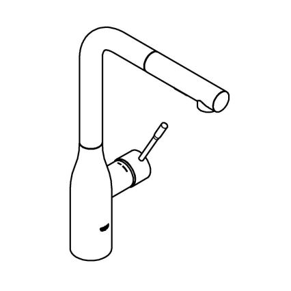 GROHE 30270DC0 - кухненски смесител ESSENCE от неръждаема стомана